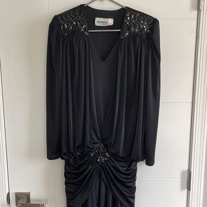 Susan Roselli for Vijack vintage 80’s black dress- size 3/4- item 1996